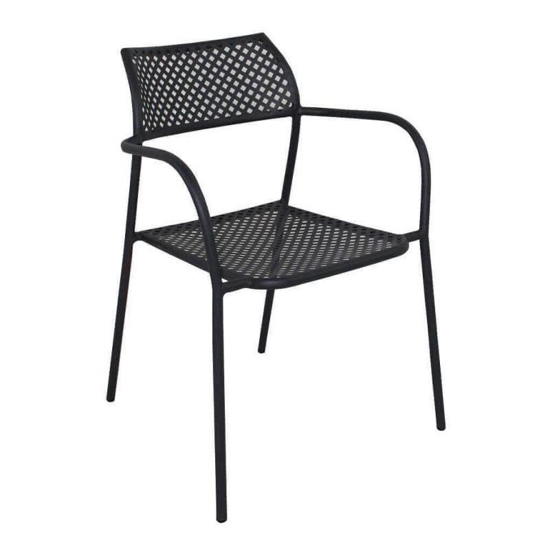 INDEX - set tavolo in metallo cm 80 x 80 x 73h con 2 poltrone Aviim