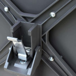 OPERA - set tavolo in metallo cm 70 x 70 x 73 h con 2 sedie Viper