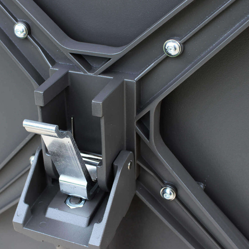 OPERA - set tavolo in metallo cm 70 x 70 x 73 h con 2 sedie Viper
