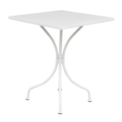 ROMANUS - set tavolo in metallo cm 60 x 60 x 72 h con 2 poltrone Romanus