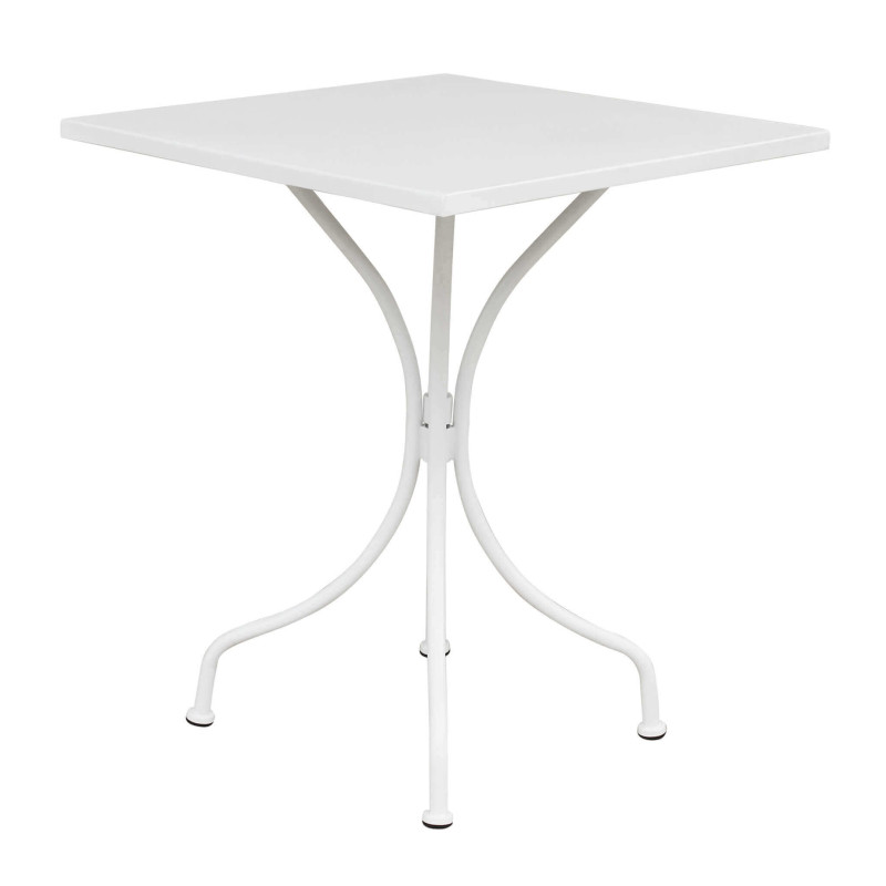 ROMANUS - set tavolo in metallo cm 60 x 60 x 72 h con 2 poltrone Maris