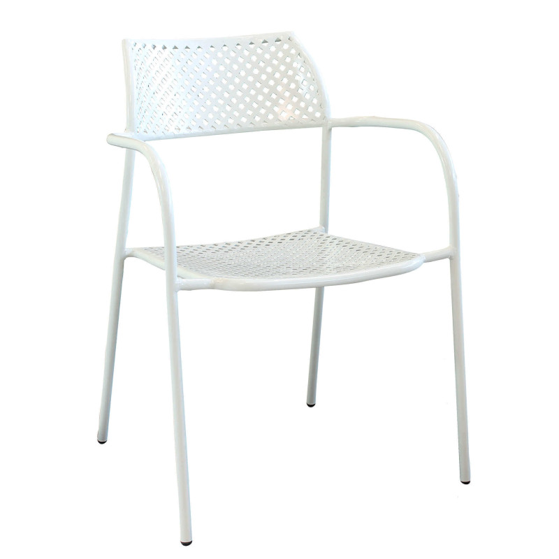 ROMANUS - set tavolo in metallo cm 60 x 60 x 72 h con 2 poltrone Aviim