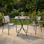 ROMANUS - set tavolo in metallo cm 60 x 60 x 72 h con 2 poltrone Aviim