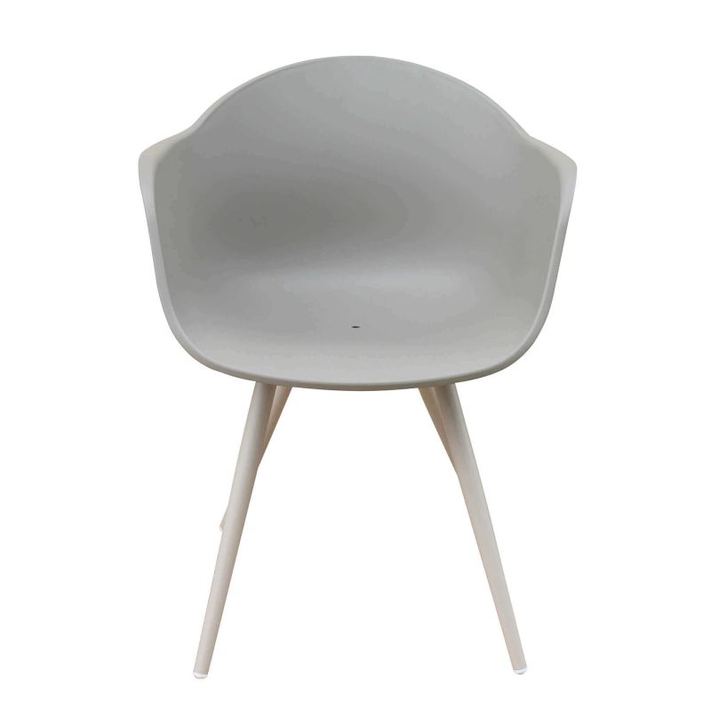 JERRI - set tavolo in alluminio cm 135/270 x 90 x 75 h con 10 Poltrone Dynamo