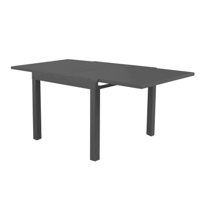 JERRI - set tavolo in alluminio cm 90/180 x 90 x 75 h con 6 Poltrone Dynamo