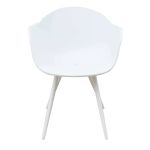 JERRI - set tavolo in alluminio cm 90/180 x 90 x 75 h con 6 Poltrone Dynamo