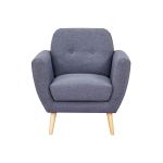 HANSEL - poltrona stile scandinavo in tessuto