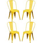 AGATHA - sedia industrial set da 4