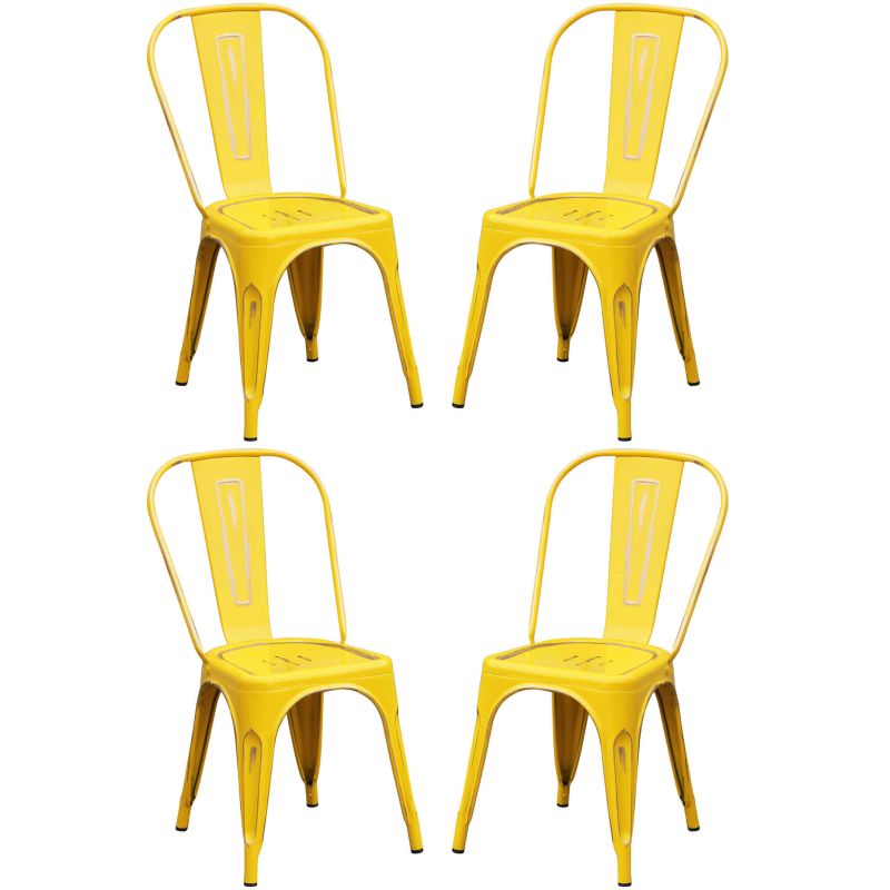 AGATHA - sedia industrial set da 4