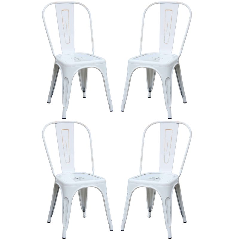 AGATHA - sedia industrial set da 4