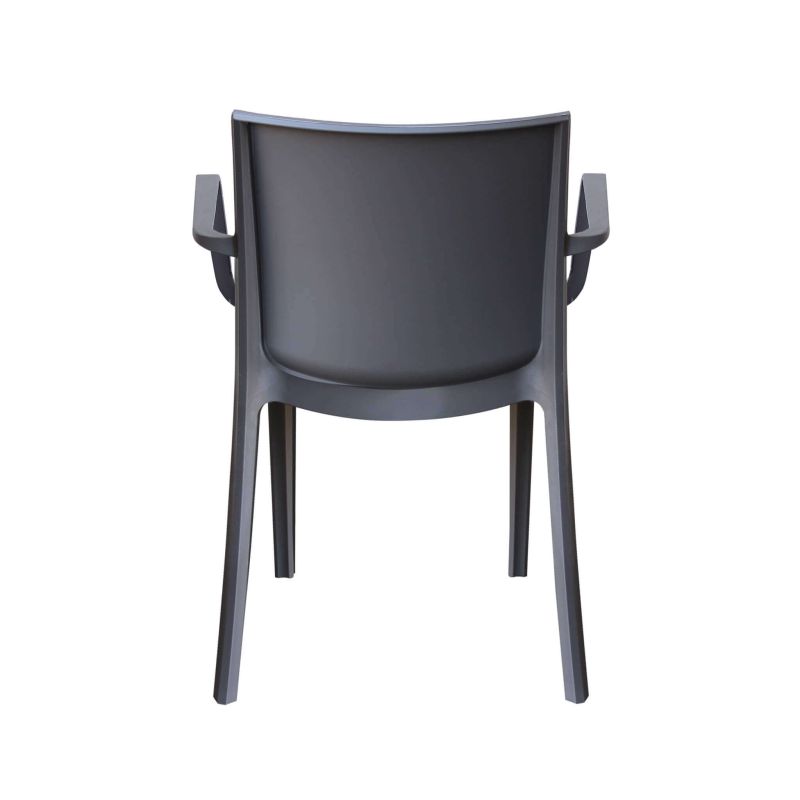 VICTORIA - poltrona in resina impilabile da esterno e interno set da 2