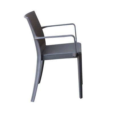 VICTORIA - poltrona in resina impilabile da esterno e interno set da 2