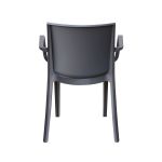 VICTORIA - poltrona in resina impilabile da esterno e interno set da 4