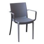 VICTORIA - poltrona in resina impilabile da esterno e interno set da 6