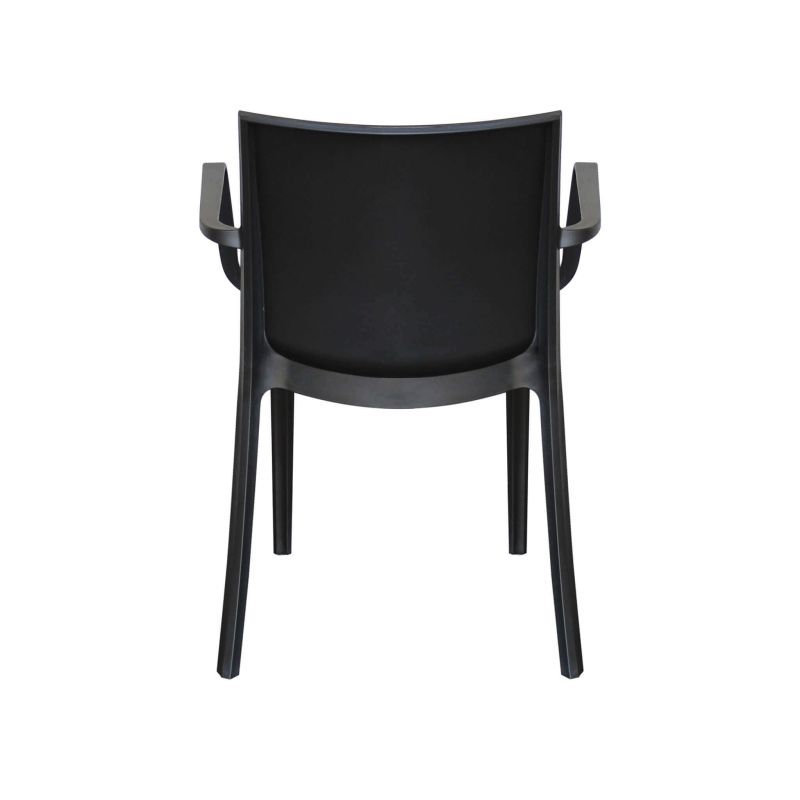 VICTORIA - poltrona in resina impilabile da esterno e interno set da 4