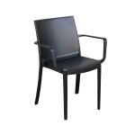 VICTORIA - poltrona in resina impilabile da esterno e interno set da 6