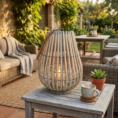 NICOLE - lanterna in vimini