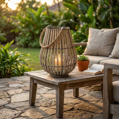 NICOLE - lanterna in vimini