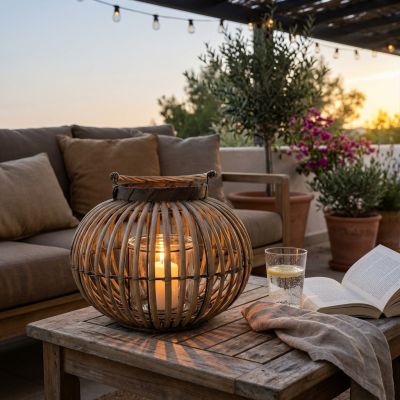 PAULETTE - lanterna in vimini