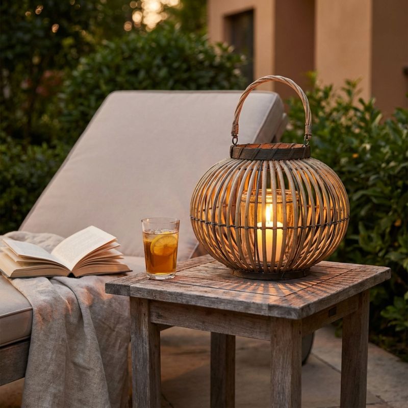 BRIGITTE - lanterna in vimini