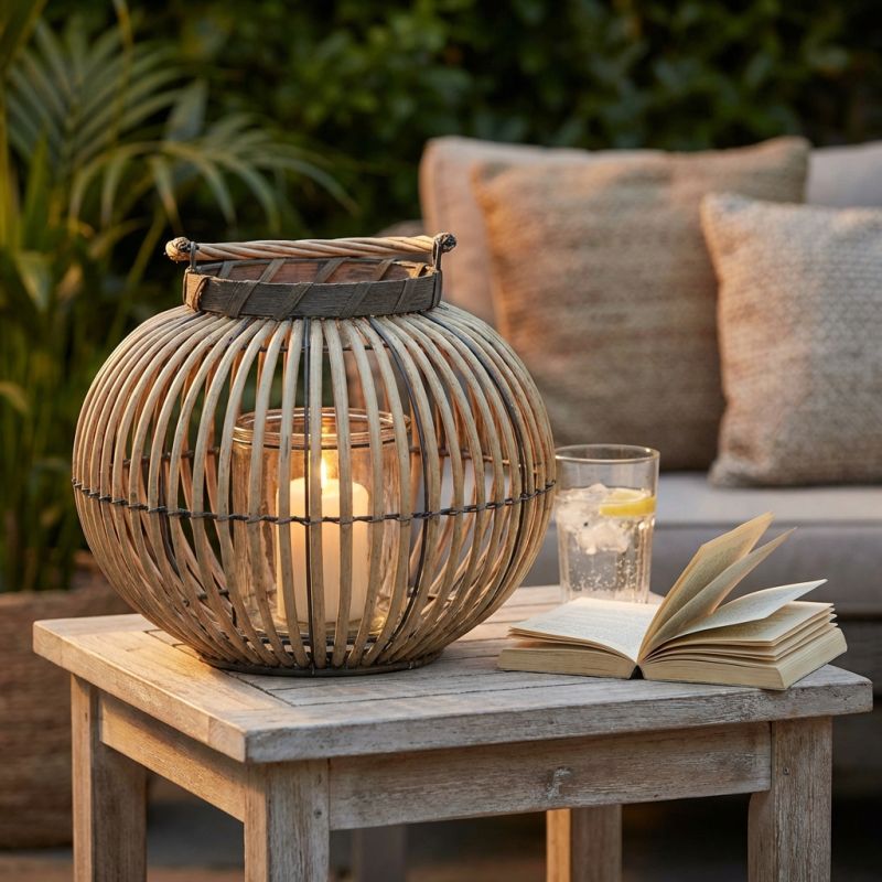 BRIGITTE - lanterna in vimini