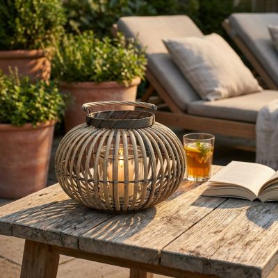 MADELEINE - lanterna in vimini