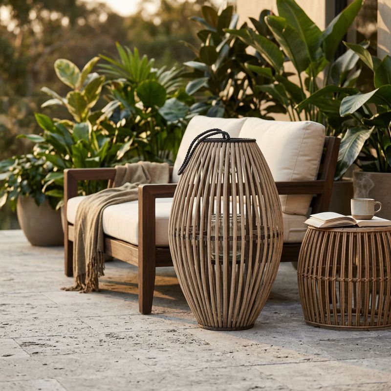 GEORGIE - lanterna in vimini