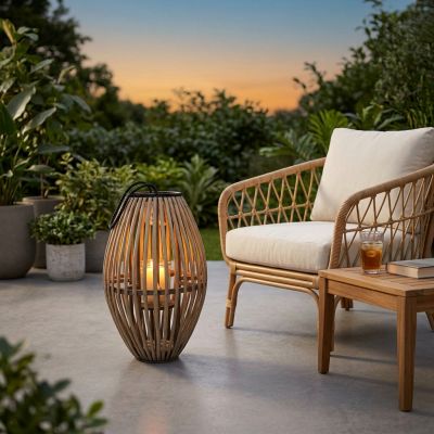 VIOLETTE - lanterna in vimini