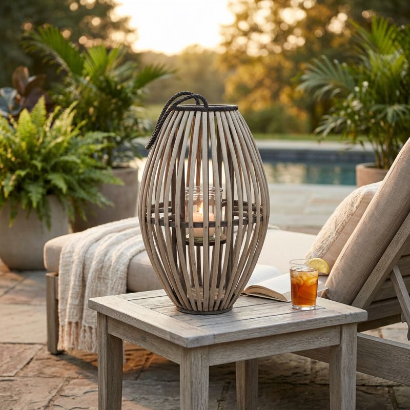 GISELLE - lanterna in vimini