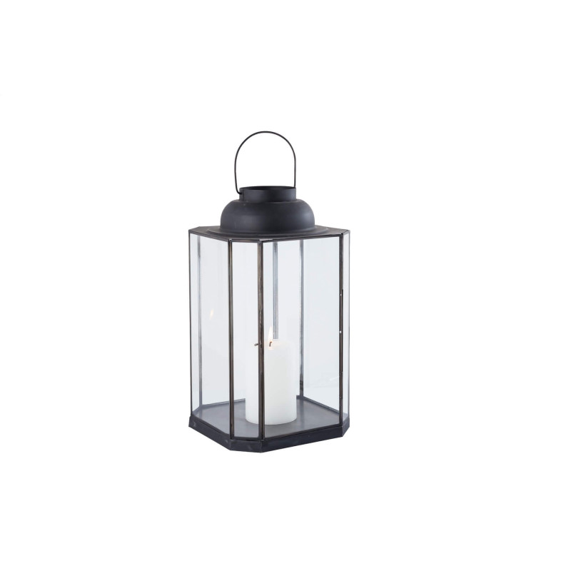 APOLLINE - lanterna in vetro e acciaio