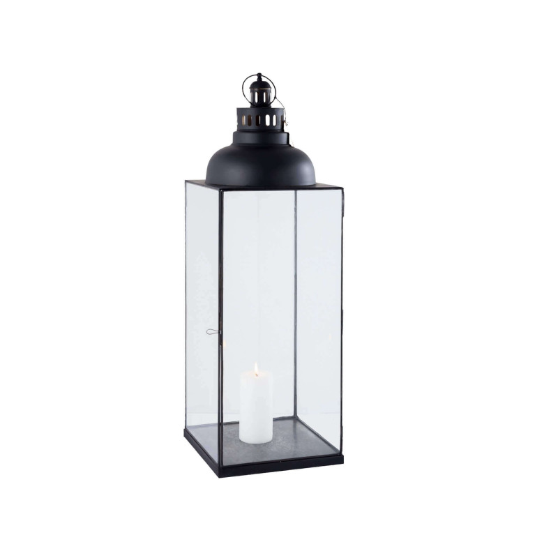 ARIANE - lanterna in vetro e acciaio