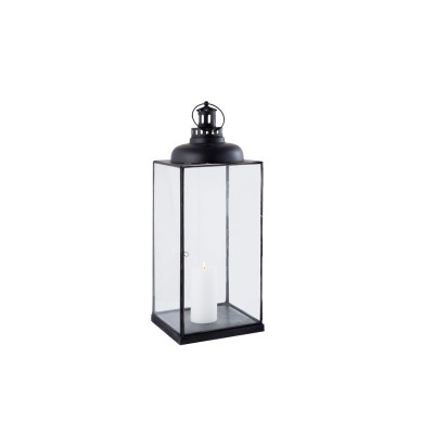 ARIANE - lanterna in vetro e acciaio