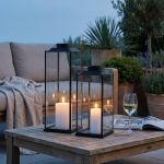 BRIGITTE - lanterna in vetro e acciaio