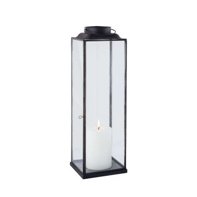 BRIGITTE - lanterna in vetro e acciaio