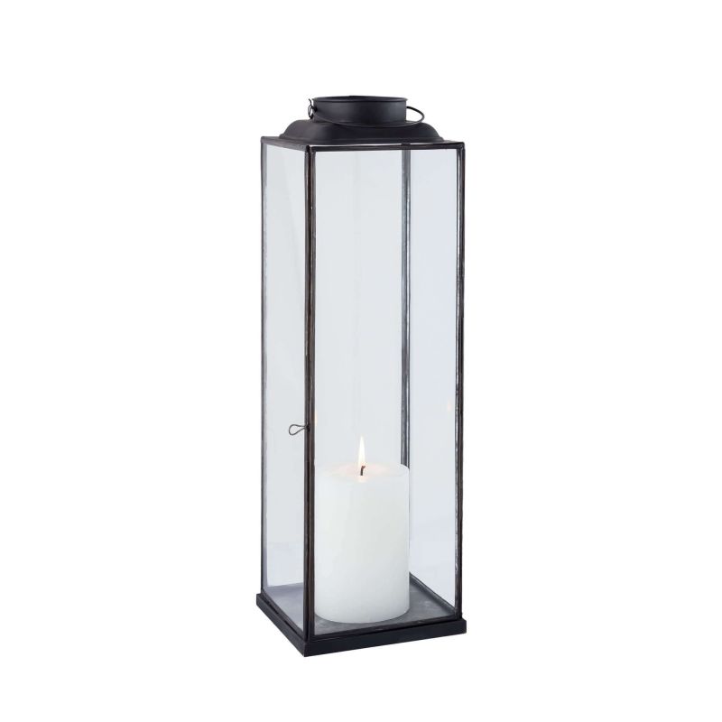 BRIGITTE - lanterna in vetro e acciaio