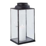 CAROLINE - lanterna in vetro e acciaio