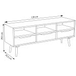 ADELINE - porta tv in legno colorato