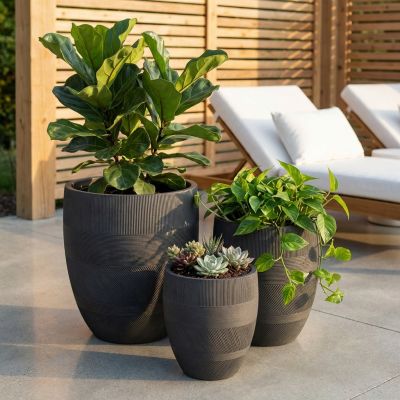 PEDRO - set di 3 vasi