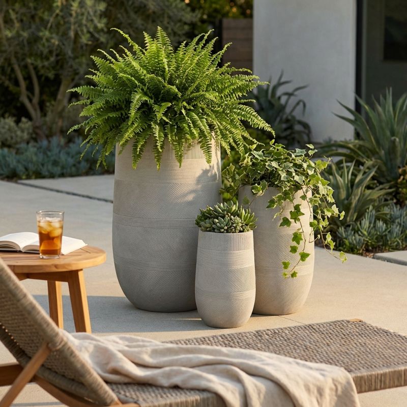 MIGUEL - set di 3 vasi