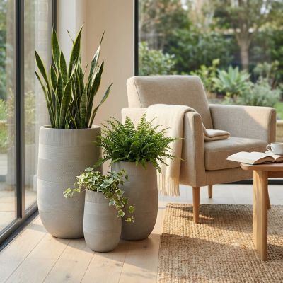 MIGUEL - set di 3 vasi