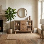 PINUS - credenza con 4 cassetti