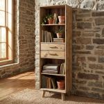 PINUS - libreria con 2 cassetti e 4 ripiani