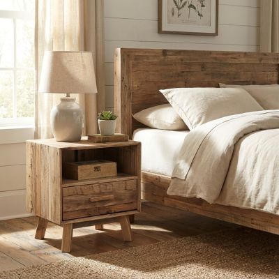 PINUS - comodino in legno di pino