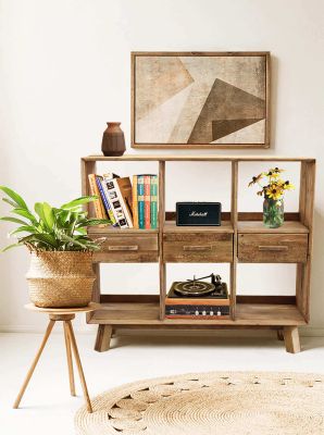 PINUS - libreria con 6 ripiani