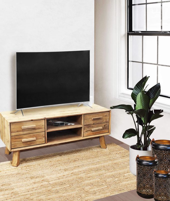 PINUS - porta TV con 4 cassetti
