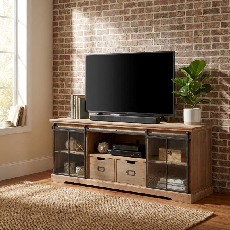 BERNADETTE - porta tv in legno