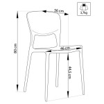BELLA - sedia in plastica
