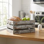 JOSE - set di 4 cassette in legno