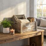 ELIAS - set di 4 cassette in legno