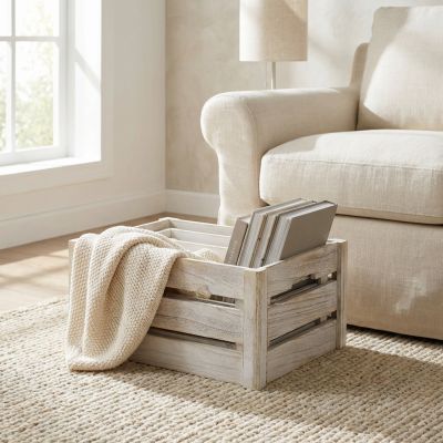 BRYSON - set di 3 cassette in legno